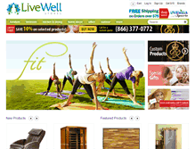 Tablet Screenshot of livewellstores.com